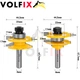 Комплект фрез №2 VOLFIX з 3-х фрез для мебельної обв'язки з фільонкою (FZ-120-900 + FZ-120-951 d8) - изображение 6