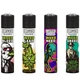 Набір кремнієвих запальничок Clipper Standard Weed Rhyme, 4 шт, 75 х 16 мм - изображение 1