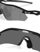 Спортивні окуляри для бігу та велоспорту поляризовані OAKLEY Radar Plate OO9495D-0136 Matte Black/Prizm Black Polarized - зображення 6