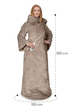 Ковдра-електрохалат KLARSTEIN Slanket з рукавами Бежевий Б/В - зображення 2
