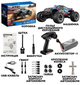Радіокерована машинка KFPLAN KF10 Brushless 1:10 4WD, RC джип до 50 км/год, безщіткова машинка, позашляховик 4x4 на пульті, професійна модель - зображення 6
