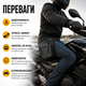 Водонепроникна мото-сумка на ногу та пояс – 20×14,5×8 см, чорна - зображення 6