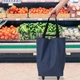Сумка хозяйственная на колесах Shopping Bag 32 х 15 х 40 см (R32864) Темно-синий - изображение 3