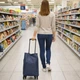 Сумка хозяйственная на колесах Shopping Bag 32 х 15 х 40 см (R32864) Темно-синий - изображение 11
