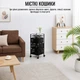 Этажерка на колесах Modern Home 3 яруса 27 х 27.5 х 61.5 см (50112) Черный - изображение 8