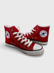 Жіночі кеди високі з вишивкою Converse All Star червоні 40 - зображення 5