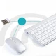 Набір клавіатура та миша Weibo WB-8066 бездротовий, з USB-приймачем, для комп'ютера, ноутбука та планшета, 2.4 - зображення 7