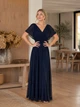 Нарядное синее платье FashionYouWant M/L синий 43372530 - изображение 3