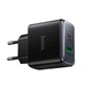 Адаптер сетевой HOCO Upgrade charger C158A |1USB/1Type-C, 45W/3A, PD/QC| 5195378 - зображення 7