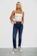Джинси жіночі однотонні утеплені Skinny, колір синій, 30 244R5690 - зображення 2