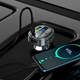 FM-трансмітер Hoco E70 Bluetooth для автомобіля зі швидким заряджанням 30 Вт 3 порти USB Type-C і microSD - зображення 4