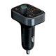 FM-трансмиттер Baseus S-09 Lite черный для автомобиля с Bluetooth и быстрой зарядкой USB Type-C - изображение 6