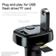 FM трансмиттер Baseus T Shaped S-09A Bluetooth MP3 плеер для автомобиля с зарядкой и Handsfree для музыки и связи - изображение 7