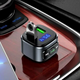 FM-трансмітер Hoco E67 Fighter Bluetooth для автомобіля зі швидким заряджанням QC3.0 і двома USB-портами - зображення 5