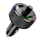 FM-трансмітер Hoco E82 Guerrero Bluetooth для автомобіля зі швидким заряджанням 30 Вт USB Type-C і USB Type-A - зображення 1
