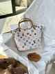 Элегантная женская кожанная сумка Louis Vuitton белая (96746) - изображение 1