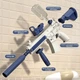 Водяной автомат водный бластер детский UKBOO Water Gun M416 на аккумуляторе электрический аккумуляторный с зарядкой от usb прицелом на 300 мл белый синий водяные автоматы водные бластеры (HQB007701) - изображение 6