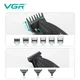 Набір для стрижки VGR 3 в 1 V-640 S3 BLACK, машинка для стрижки, тример та електробритва (шейвер) - изображение 7