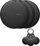 Набір Bluetooth-локалізаторів MiLi MiTag DUO для Android та Apple з чохлом 3 шт. Чорні (6938012334957) - зображення 1