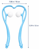 Ручной роликовый массажер для шеи Neck Massager для снятия усталости и напряжения - изображение 3
