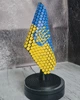 Флаг Украины на подставке 3D (26 см) - изображение 2