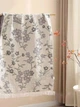 Полотенце муслиновое банное Malloory Home 70*140 см Цветы Кремово-сиреневое - изображение 1
