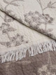 Полотенце муслиновое лицевое Malloory Home 50*100 см Цветы Кремово-коричневое - изображение 5