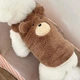 Флисовая кофта для собак Медведь с ушками S Коричневый - изображение 5