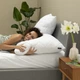 Подушка 70х70 з чохлом зі стібкою біла Nordic Comfort IDEIA 8-34690*001 - зображення 4