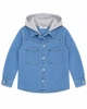 Джинсовка на хлопчика з капюшоном 86 світло-синя (ymp-m8n-3u0) - изображение 1
