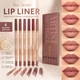 Набор контурных карандашей для губ 407-412 Face Secret Artist Shape & Sculpt Lip Liner 6 цветов матовые стойкие водостойкие нюдовые карандаши для макияжа губ (139817077) - изображение 1