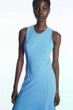 Сукня жіноча COS cotton-jersey sleeveless maxi dress 1207733001 XS Блакитний - изображение 3