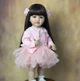 Лялька Reborn Baby Doll Olivia 55 см у рожевій сукні вінілова з волоссям та аксесуарами, можна купати - изображение 3
