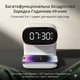 Настольный будильник-ночник с беспроводной зарядкой, LED дисплей, Type-C - изображение 5