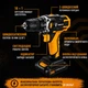 Аккумуляторная дрель-шуруповерт DEKO DKCD20FU-Li (20V, 2.0 А·ч, 42 Н·м) - изображение 3