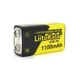Батарейка LiitoKala Крона 6f22 аккумуляторная, зарядка через USB Type-C, 9V/1100mAh - изображение 2
