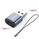 Адаптер Essager Type-C to USB 3.0 для зарядки и передачи данных Black/Gray (EZJCA-SRB0G) - изображение 4
