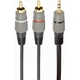 Аудио-кабель Cablexpert 2хRCA - 3.5 мм (M/M), 1.5 м, черный (CCA-352-1.5M) - изображение 2