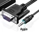 Перехідник VGA to HDMI дод. живлення та аудіо 3.5мм 77211 - изображение 3