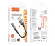 Перехідник USB M/3.5 мм AUX F 12 см HOCO LS36 Fresh чорний зі сріблястим - изображение 2