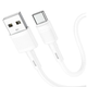 Кабель USB/Type-C 1 м Hoco X83 3 A білий - изображение 1