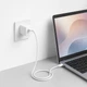 Кабель MAKE Type-C to Type-C PD 65W 1м Nylon White - изображение 6