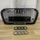 Решетка радиатора Audi A4 B9 2015-2019 стиль RS4 черный глянец - изображение 8