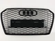 Решетка радиатора Audi A6 C7 2015-2018 стиль RS черный глянец - изображение 1