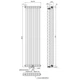 Вертикальный радиатор NAVIN Calidum 3-10 460x1800 (50 мм), anticor, белый (02-154104-4618) - изображение 10