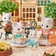 Ігровий набір Sylvanian Families Сім'я котів Лате (5738) Latte Cat Family 5738 - зображення 8
