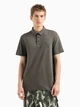 Поло длинное мужское Armani Exchange 366275502 2XL Зеленое (1160633663) - изображение 1
