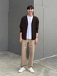 Кардиган мужской Uniqlo 758102997 M Коричневый (1160088288) - изображение 6