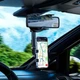 Автодержатель Borofone BH87 Windriver на зеркало заднего вида регулируемый пластиковый черный - изображение 5