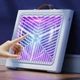 Электрическая ловушка для насекомых с UV-подсветкой 1200 мАч 215х215х65 мм белая - изображение 2